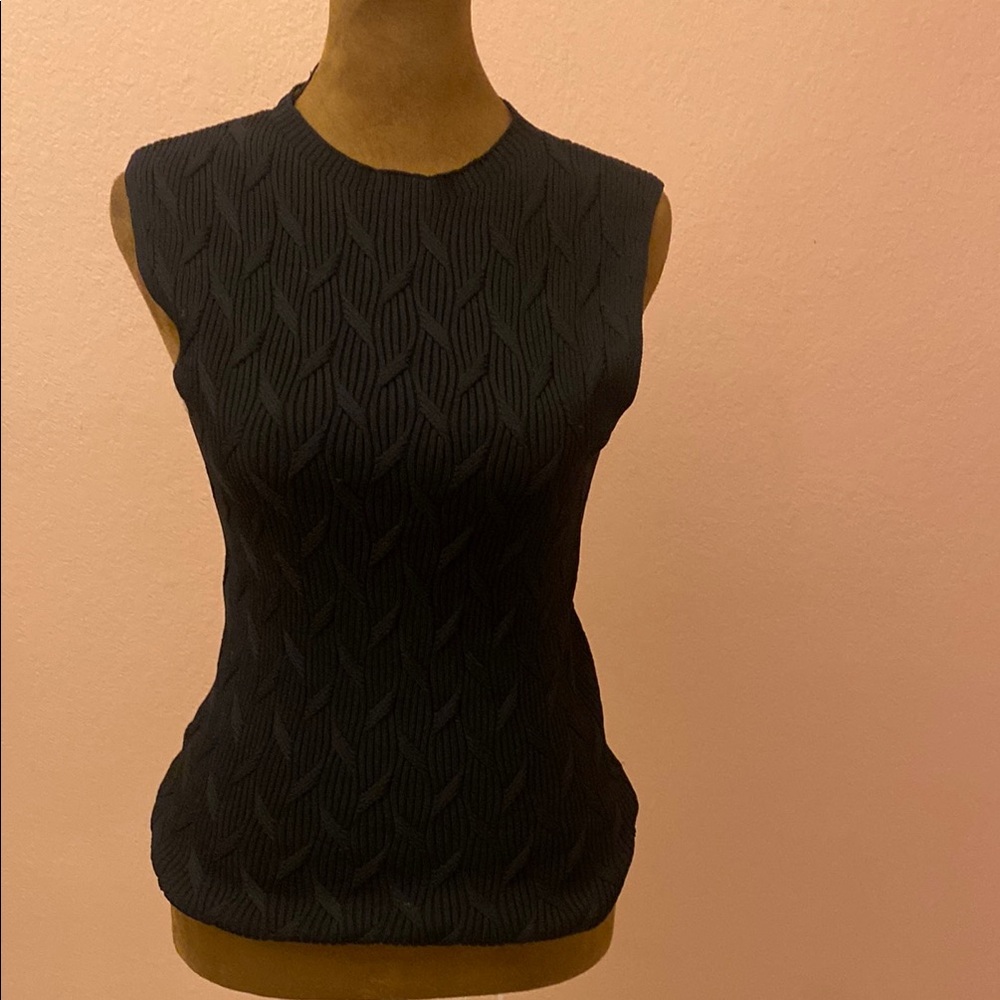 ZARA Elegant Stretch Black Sleeveless Top